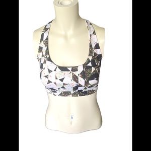 Victoria Sport Geometric Print Sports Bra - Medium